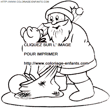 Christmas Santa Claus Presents coloring