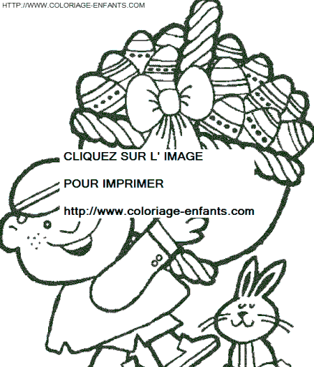 Easter Rabbits coloring