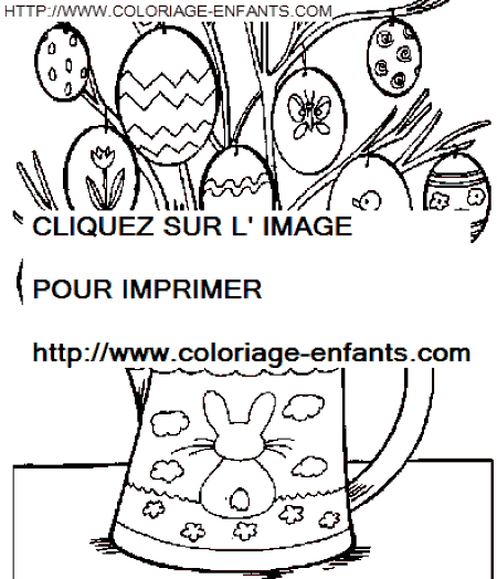 Easter Rabbits coloring