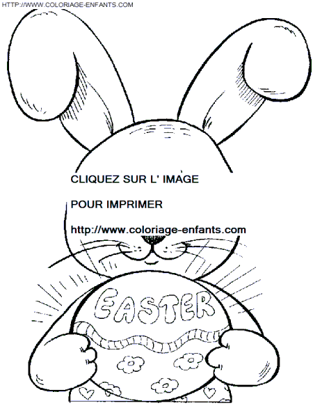 Easter Rabbits coloring