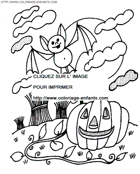 Halloween coloring