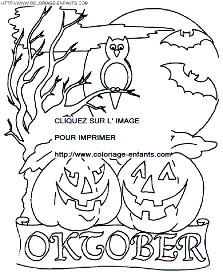 Halloween coloring