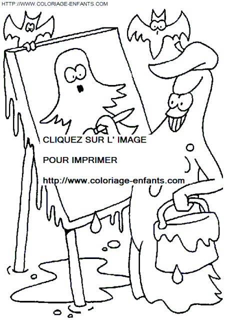 Halloween Ghosts coloring