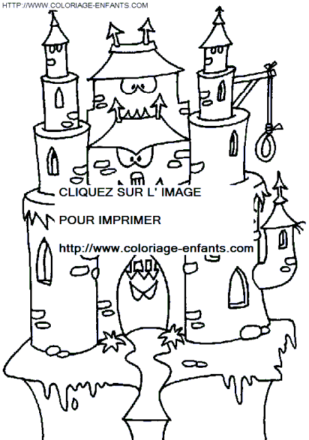 Haunted Houses coloring