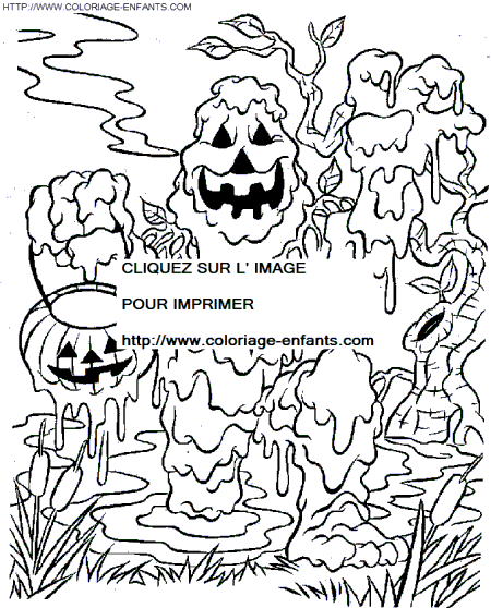 Halloween Monsters coloring