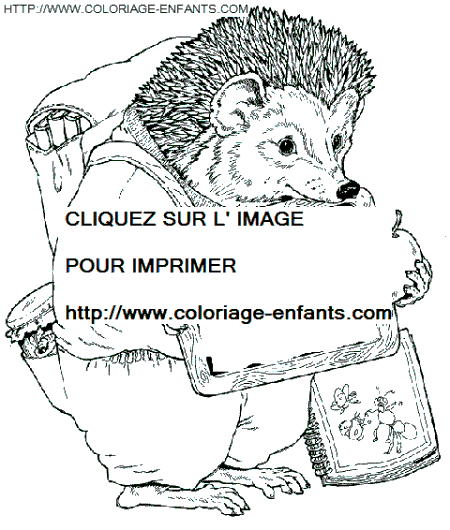 Porcupines coloring