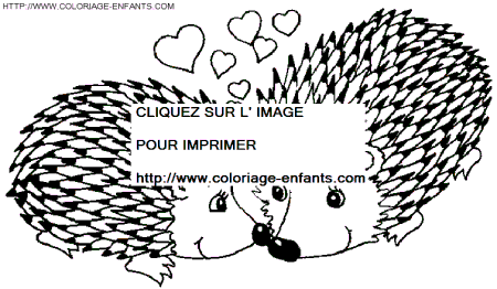 Porcupines coloring