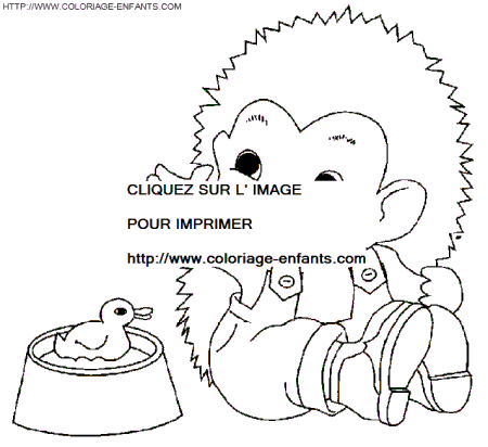 Porcupines coloring