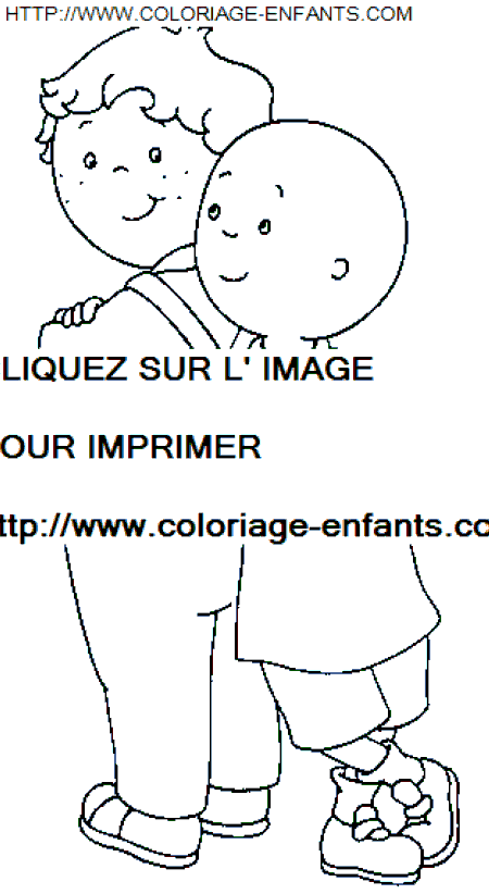 Caillou coloring