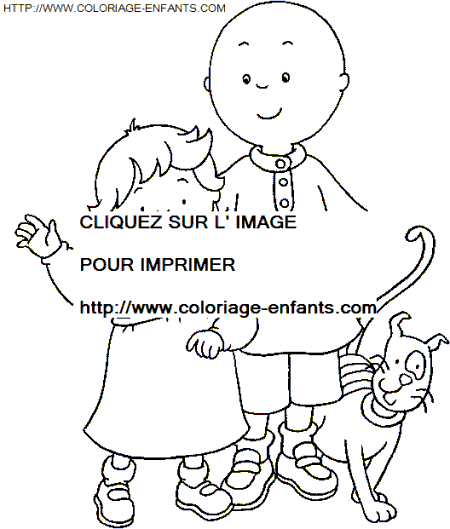 Caillou coloring