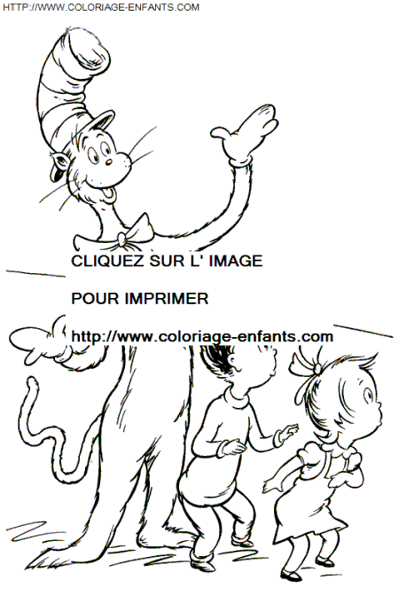 The Cat In The Hat coloring