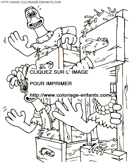 Chicken Run coloring