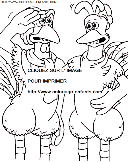 Chicken Run coloring