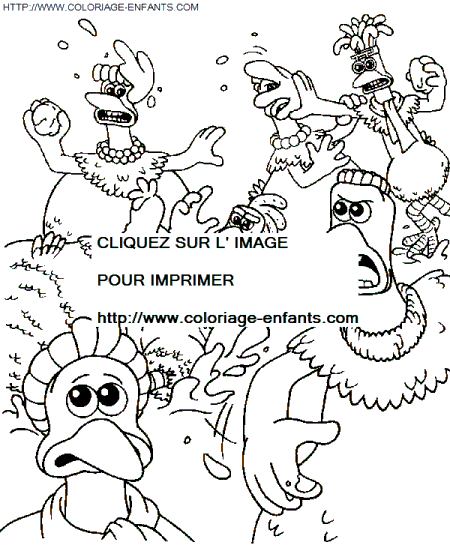 Chicken Run coloring