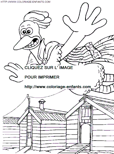 Chicken Run coloring