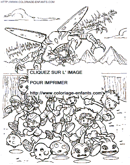 Digimon coloring