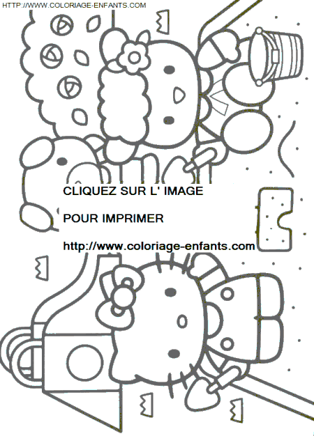 Hello Kitty coloring