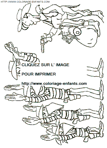 Lucky Luke coloring