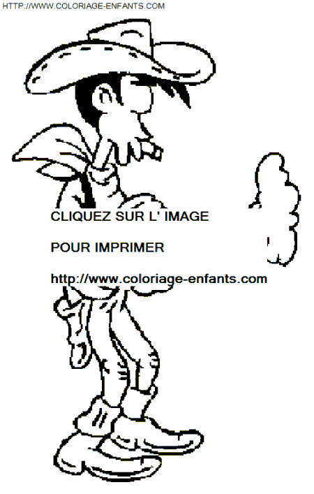 Lucky Luke coloring