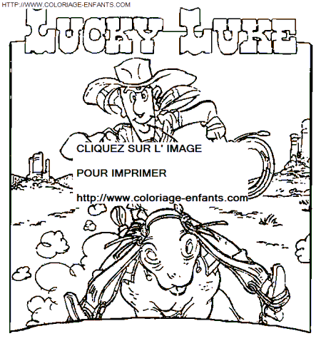 Lucky Luke coloring