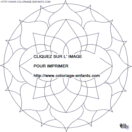 Mandala coloring