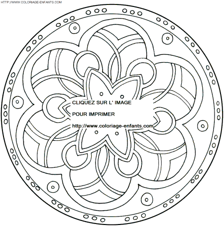 Mandala coloring