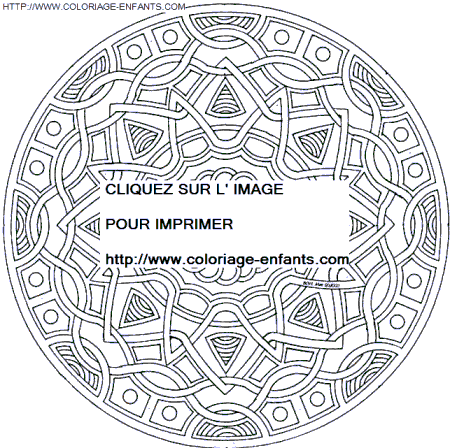 Mandala coloring