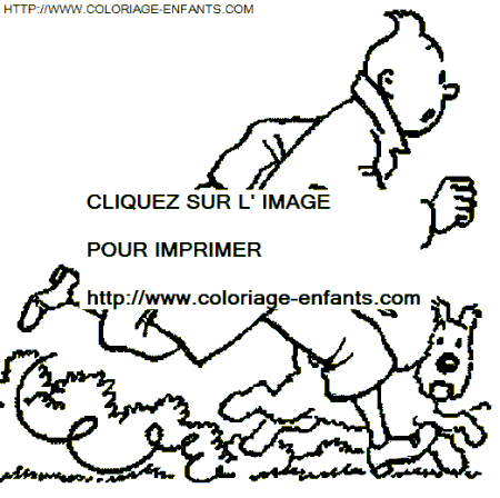 Tintin coloring