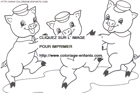 The Three Little Pigs coloring