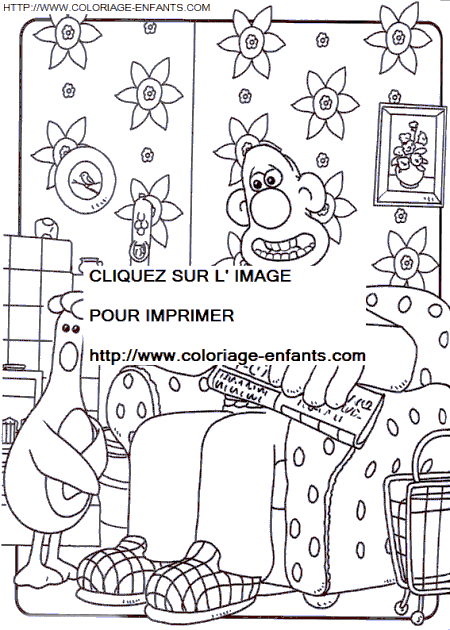 Wallace And Gromit coloring