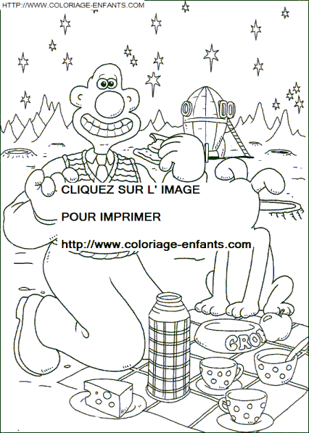 Wallace And Gromit coloring