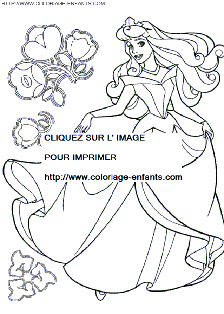 Sleeping Beauty coloring