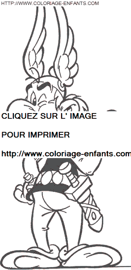 Asterix The Gaul coloring