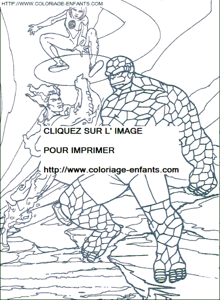 The Fantastic 4 coloring