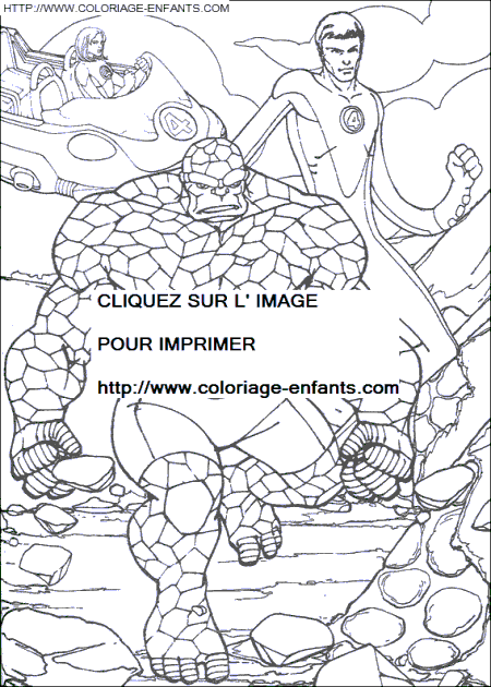 The Fantastic 4 coloring