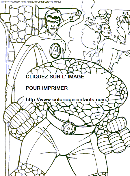 The Fantastic 4 coloring