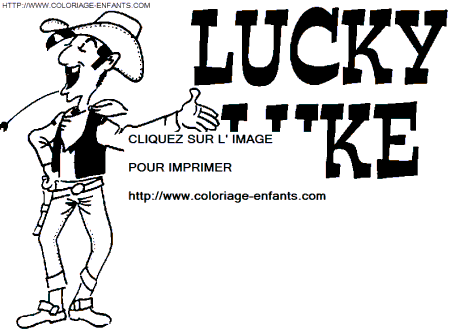 Lucky Luke coloring