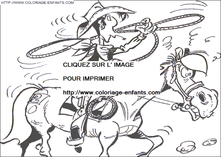 Lucky Luke coloring