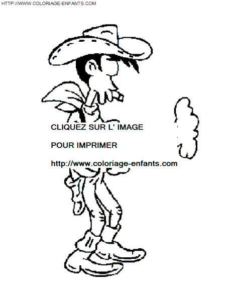 Lucky Luke coloring