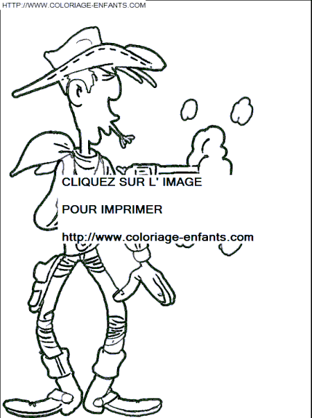 Lucky Luke coloring