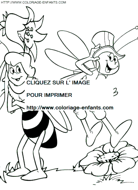 Maya The Bee coloring