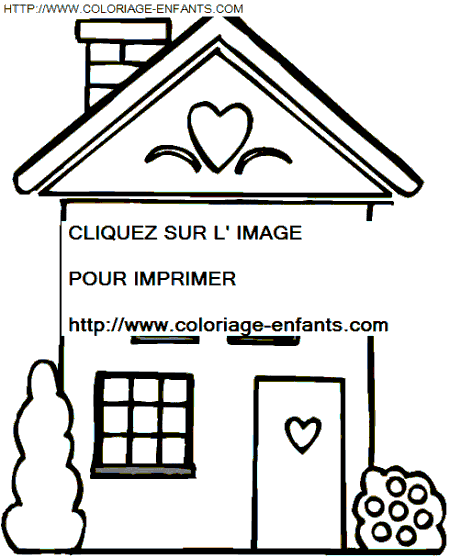 Houses coloring