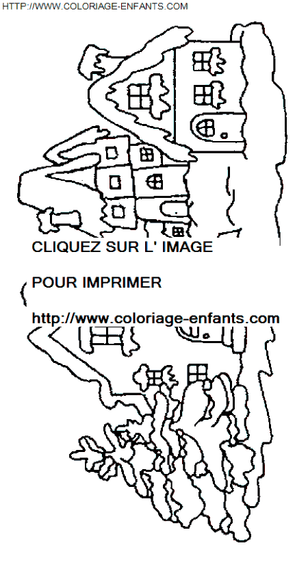 Houses coloring