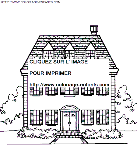 Houses coloring