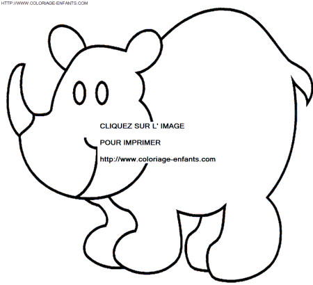 Rhinoceros coloring