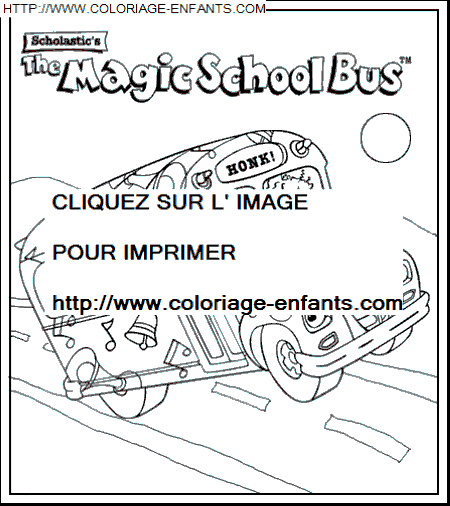 The Magic School Bus coloring