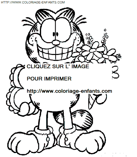 Garfield coloring