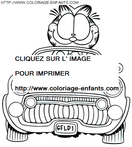 Garfield coloring