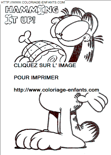 Garfield coloring