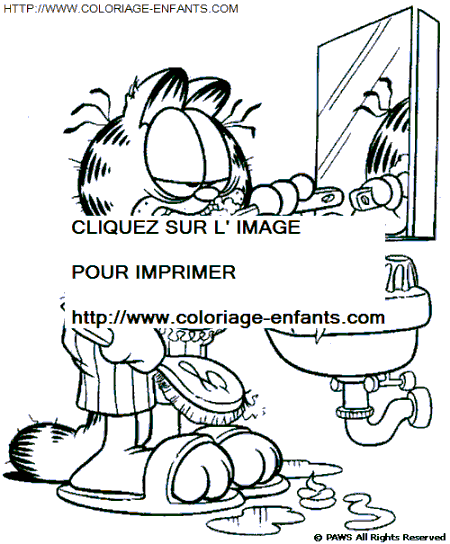 Garfield coloring - Garfield coloring pages to color - Garfield